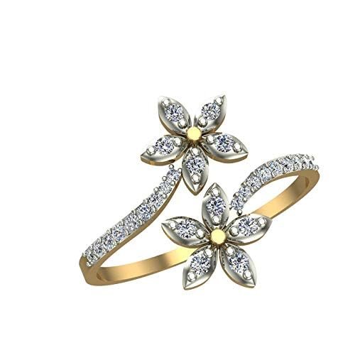yellow gold simulated diamond ring for women yellow gold simulated diamond ring for women