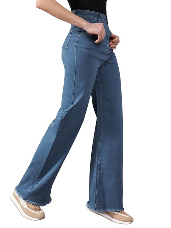 only women mild bootcut fit high rise jeans | flared everyday jeans for women only women mild bootcut fit high rise jeans | flared everyday jeans for women