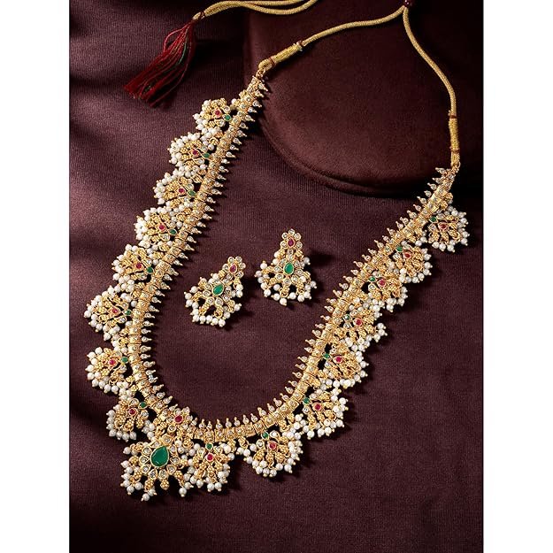bridal dulhan alloy gold plated jewellery set for girls & women bridal dulhan alloy gold plated jewellery set for girls & women