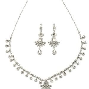 silver tone plated necklace