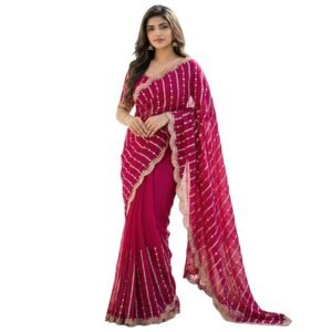 dual shade rani saree