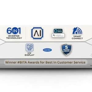 carrier 1 ton 3 star ac