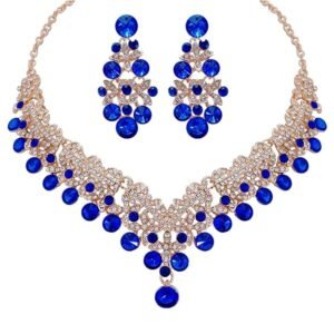crystal diamonds necklace